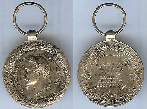 Médaille italie 1859 - médaille,