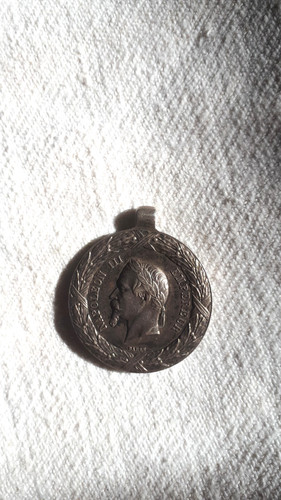 Médaille argent napoléon - médaille, argent,