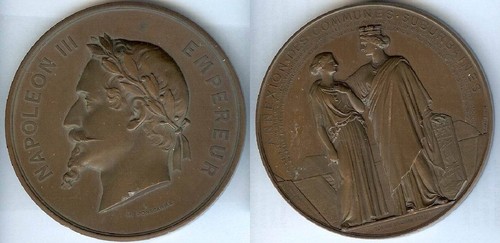 Médaille table napoleon - -,